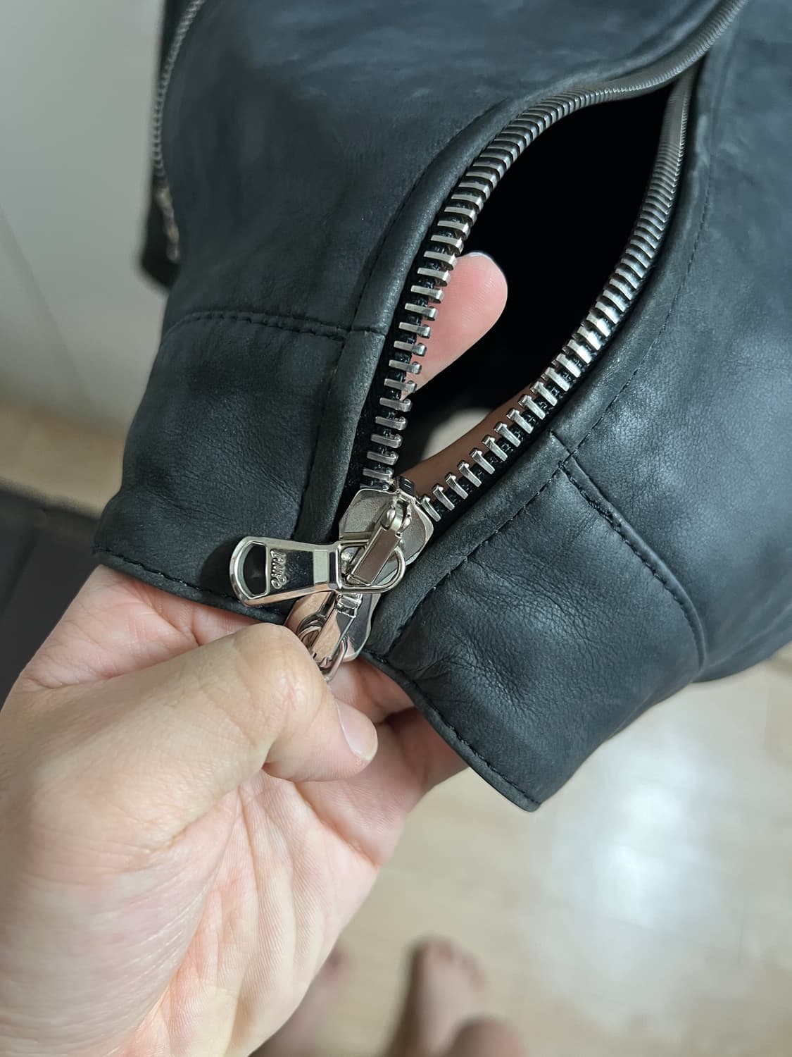 빈폴 누벅 스웨이드 램스킨 가죽자켓 95 상품이미지5