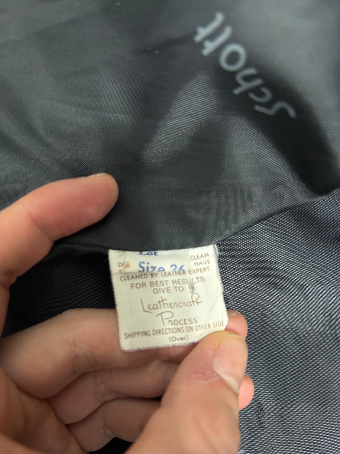 Schott cowhide leather jacket 레이싱 가죽자켓 상품이미지6