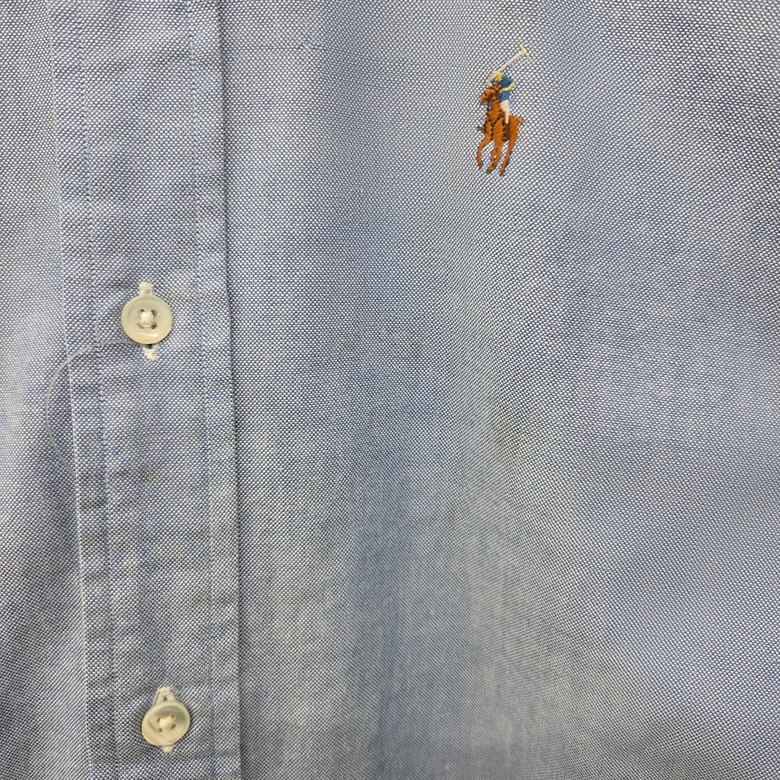 폴로 랄프로렌 반팔 셔츠 블루 여L 상품이미지3