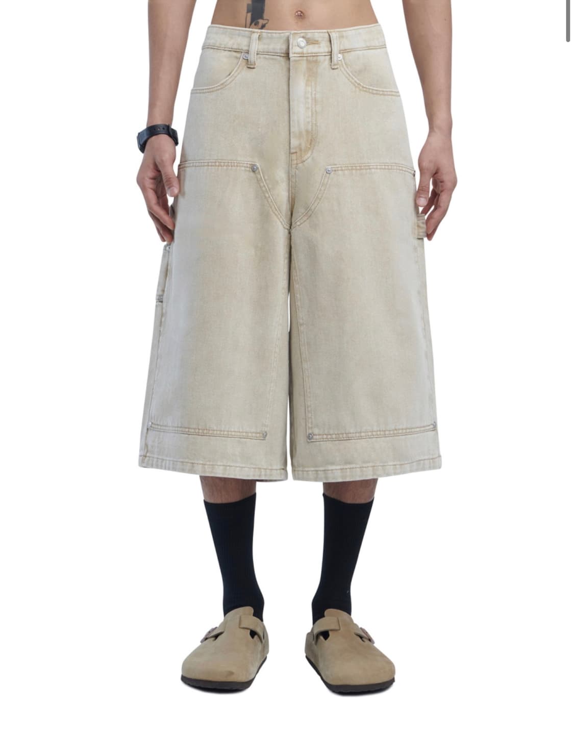 노메뉴얼 C.D.L BERMUDA PANTS - SAND 상품이미지1