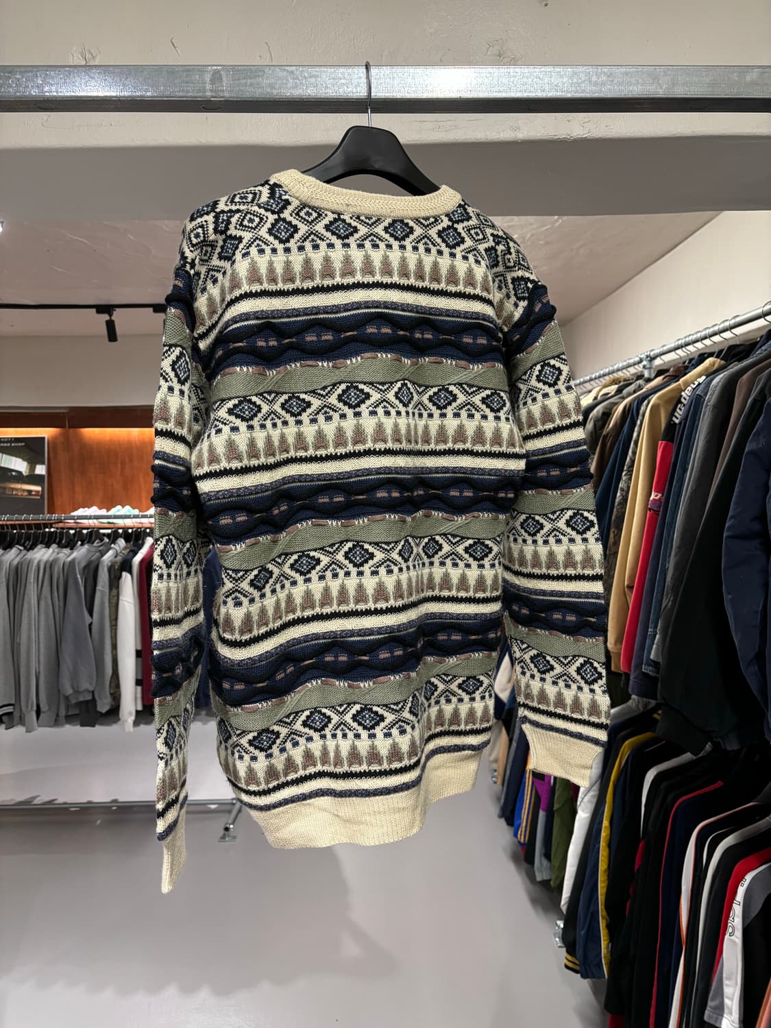 빈티지 케이블 패턴 니트 상품이미지4