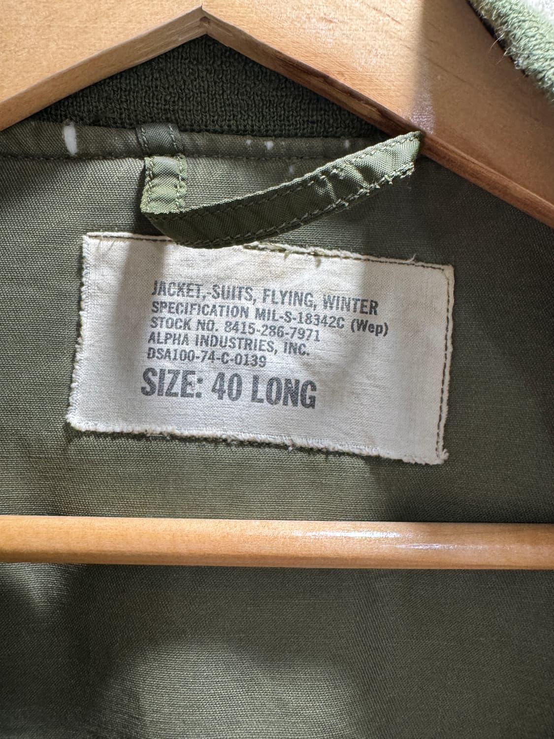 70s USN 미해군 G-8 웹 플라이트 자켓 (40L) 상품이미지6