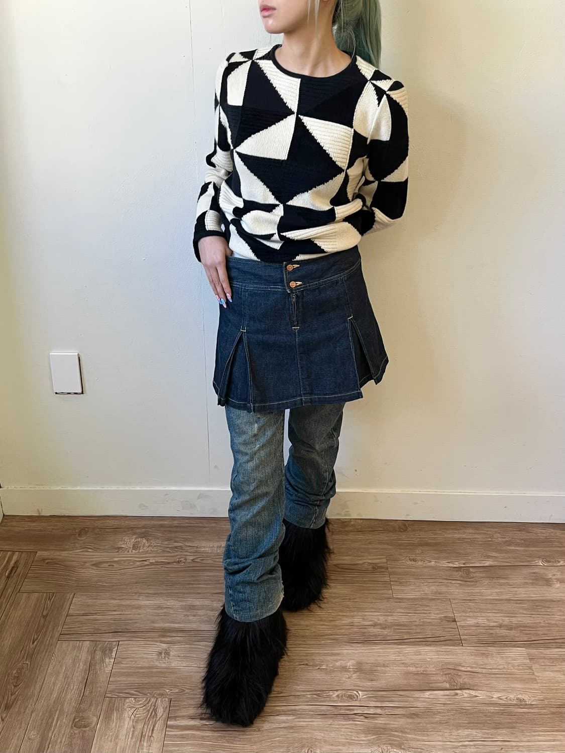 Hysteric Glamour 데님 숏 스커트 상품이미지5