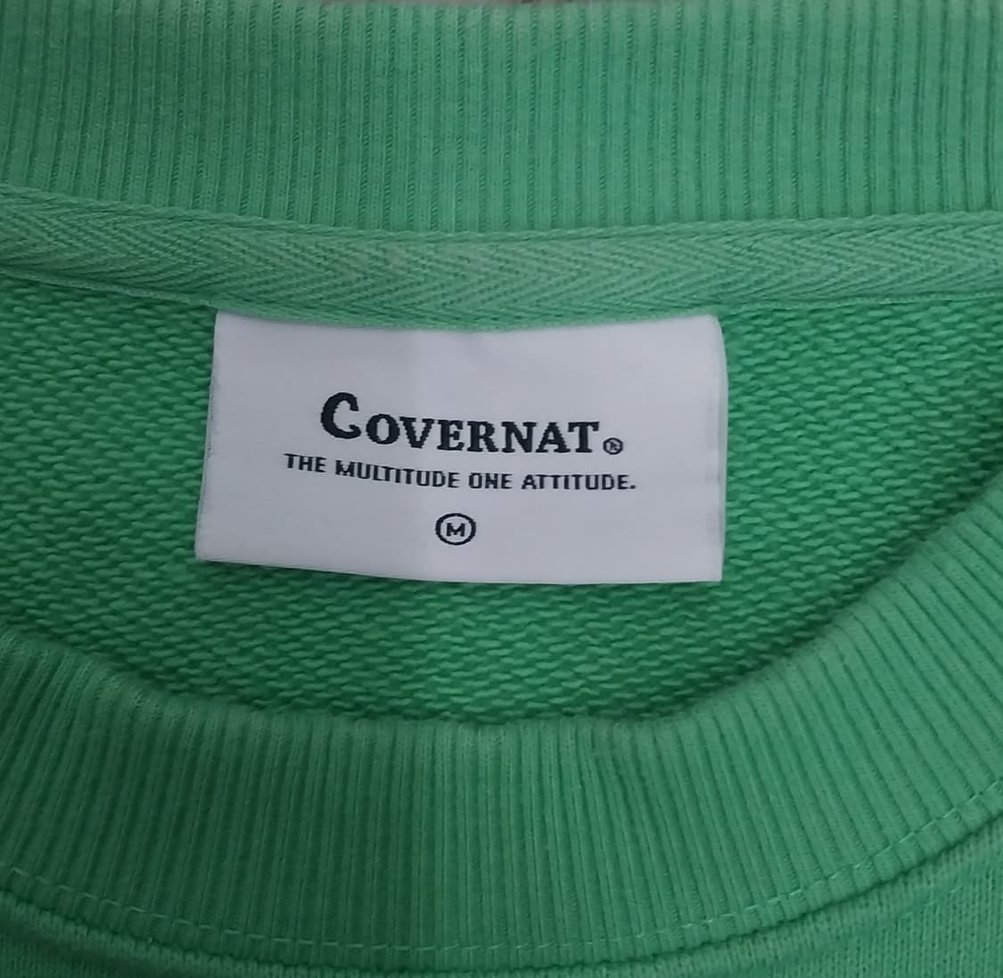 커버낫 C 로고 맨투맨 그린 M 상품이미지2