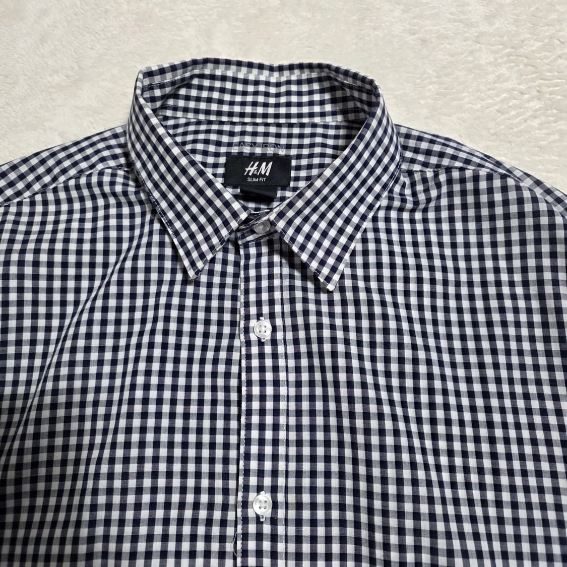 (M)H&M 슬림핏 체크셔츠 상품이미지2