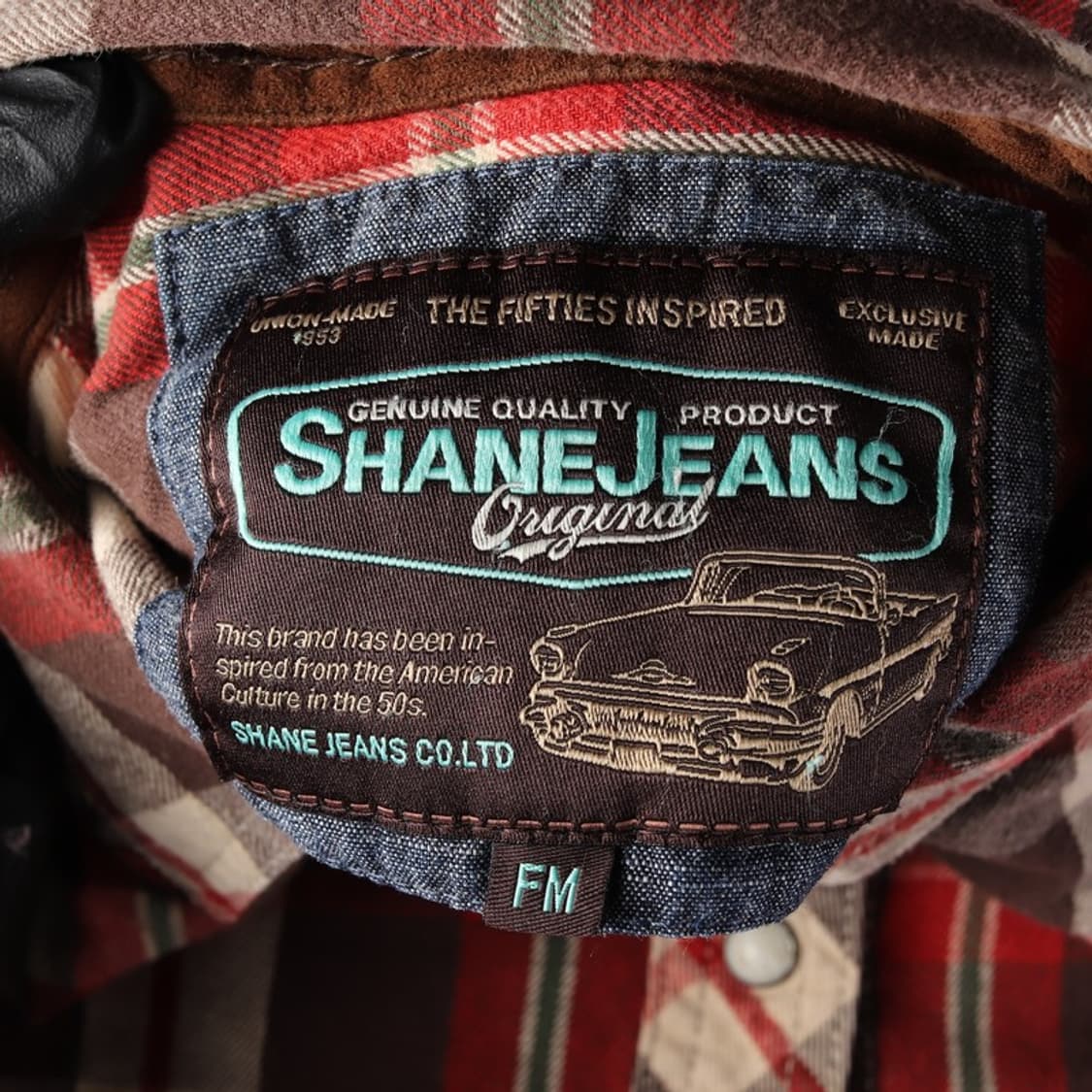 쉐인진 웨스턴 체크 셔츠 레트로 아메카지 FM 상품이미지5