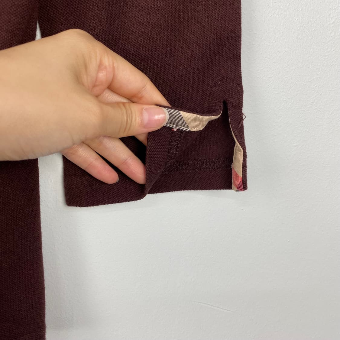 버버리 브라운 7부 카라티  상품이미지4