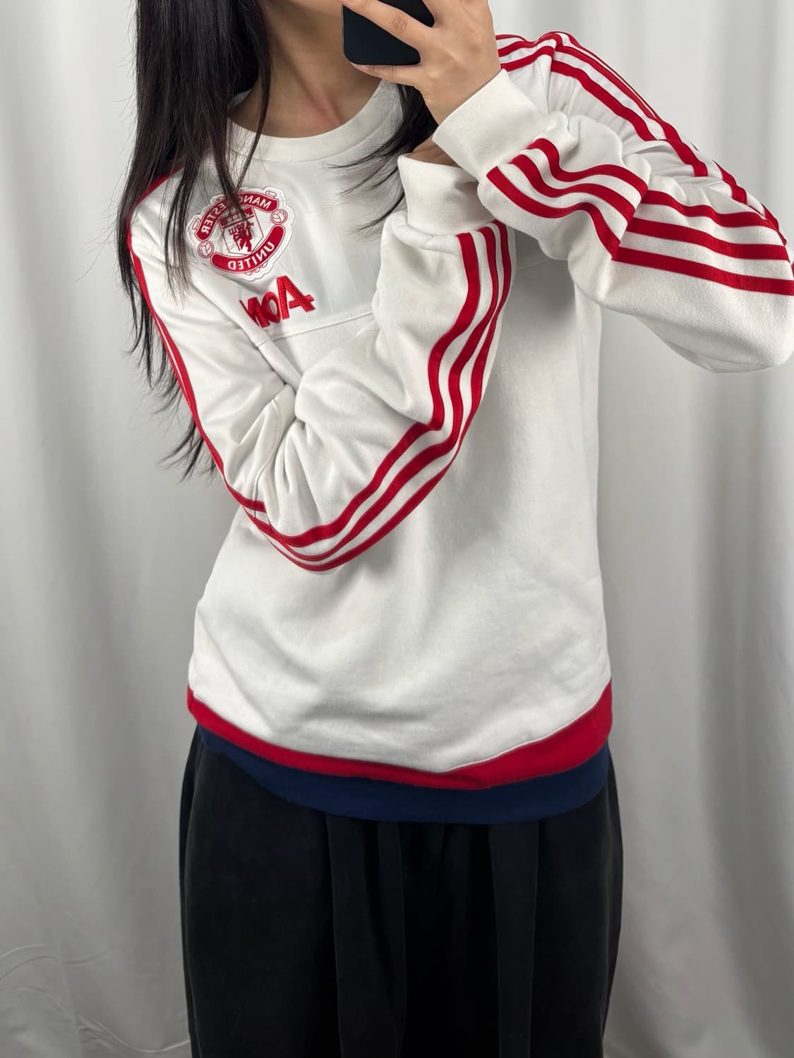 아디다스 15-16 맨체스터 유나이티드 화이트 맨투맨 상품이미지1