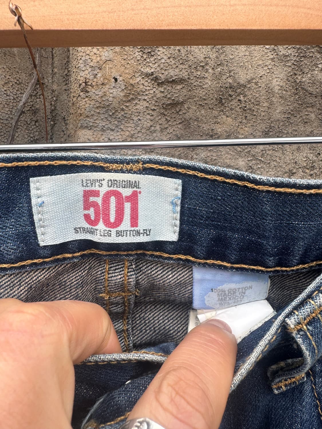 00s 리바이스 빈티지 501 워싱 데님 팬츠 34/32 상품이미지5