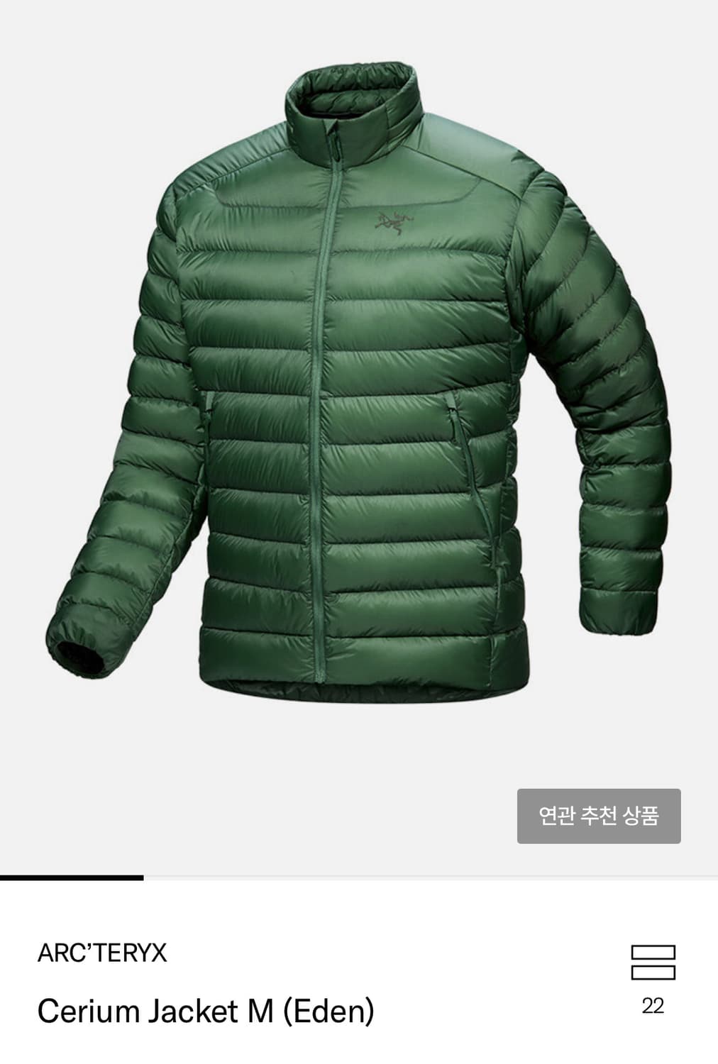 아크테릭스 세륨 에덴 xs (실측 m정도) 상품이미지1