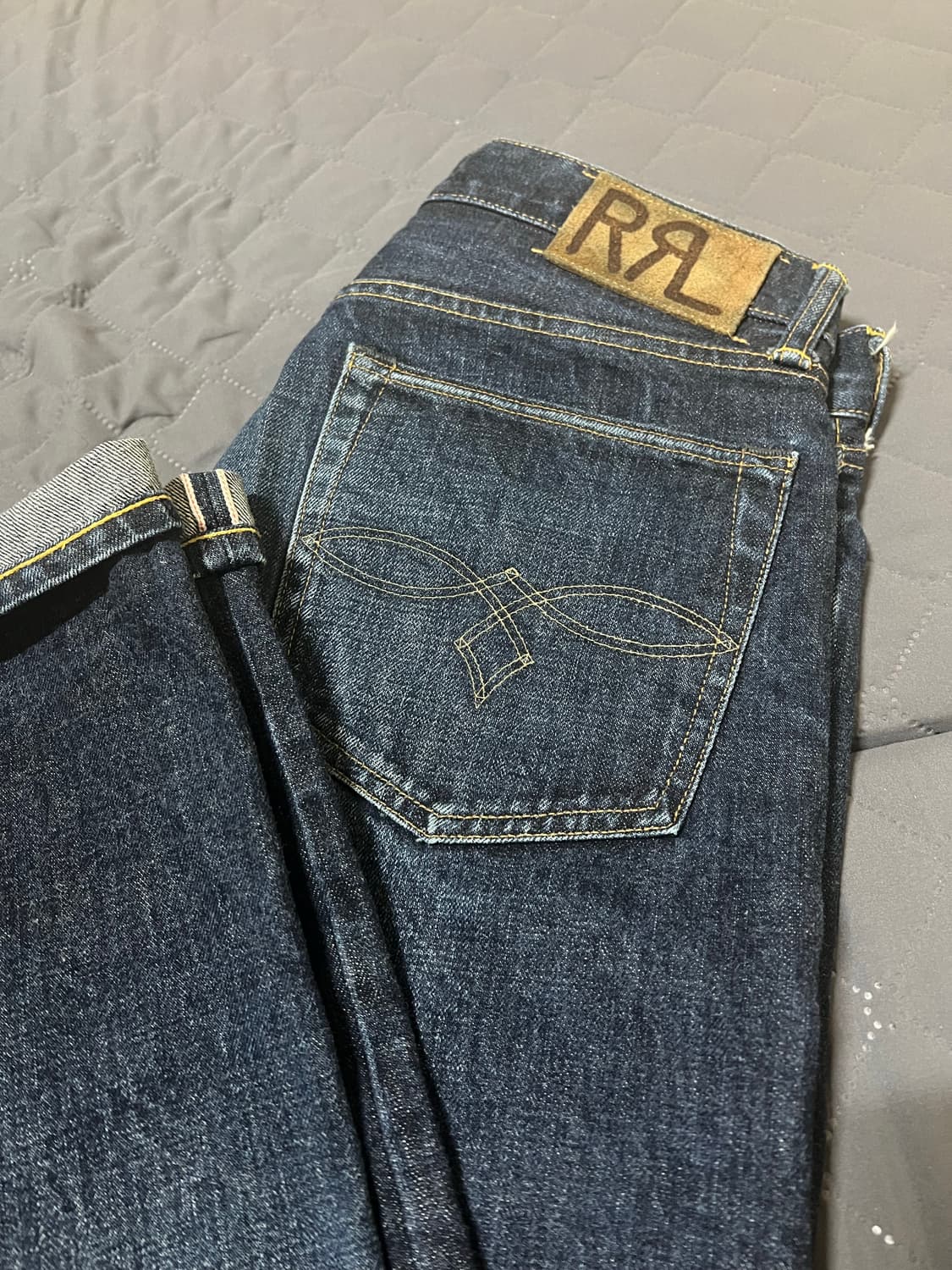 더블알엘 로우 스트레이트 셀비지 데님 상품이미지1