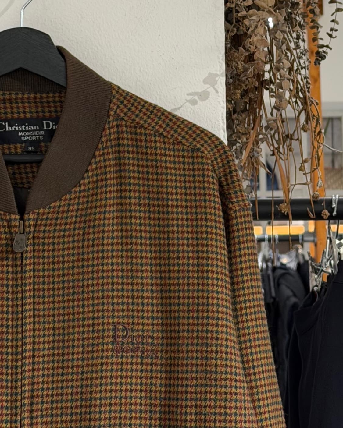 크리스찬 디올 무슈 스포츠 브라운 하운드투스 체크 블루종 상품이미지3