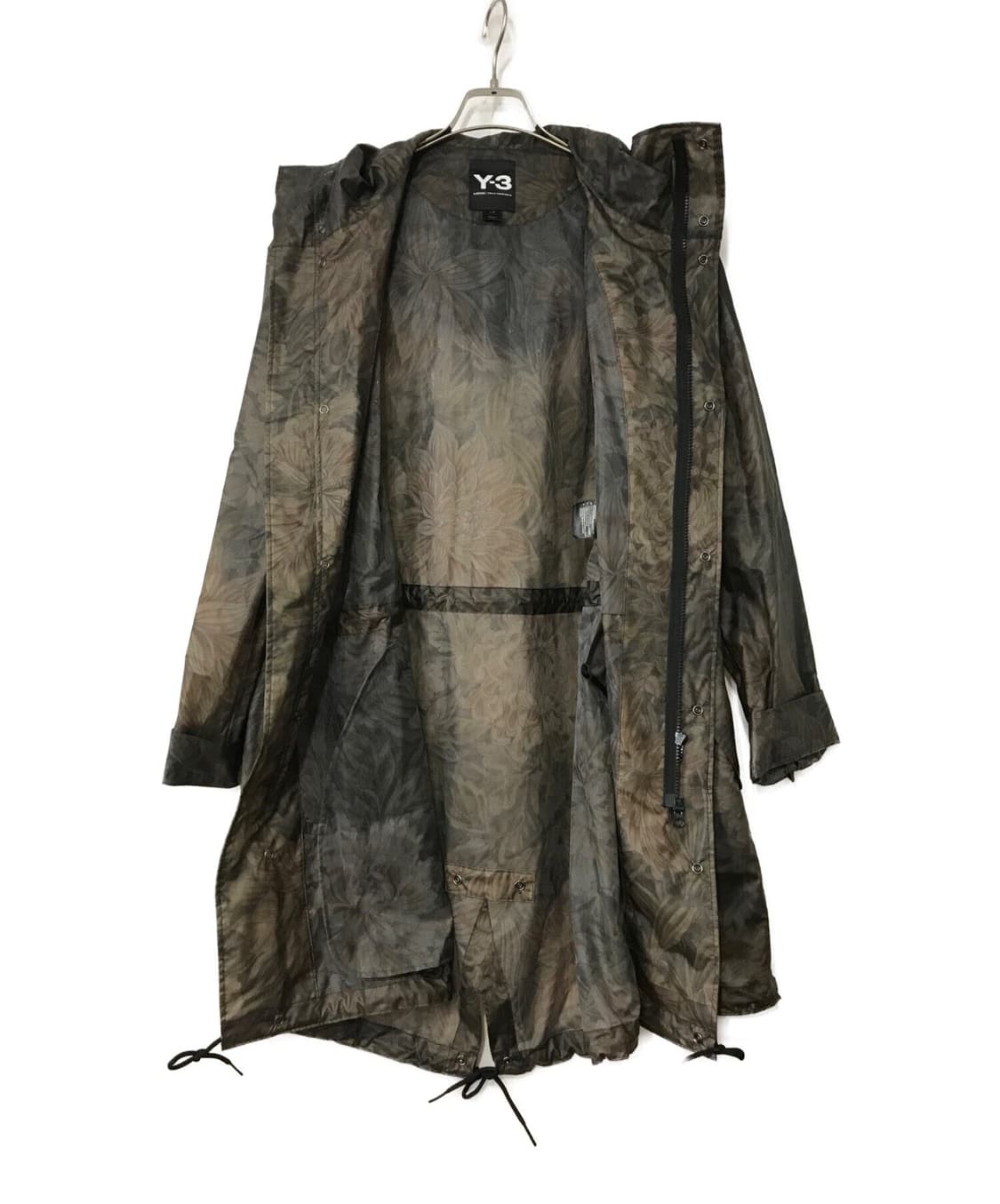 Y-3 요지 야마모토 아디다스 카모 포레스트 플라워 모드 코트 미드 자켓 상품이미지3