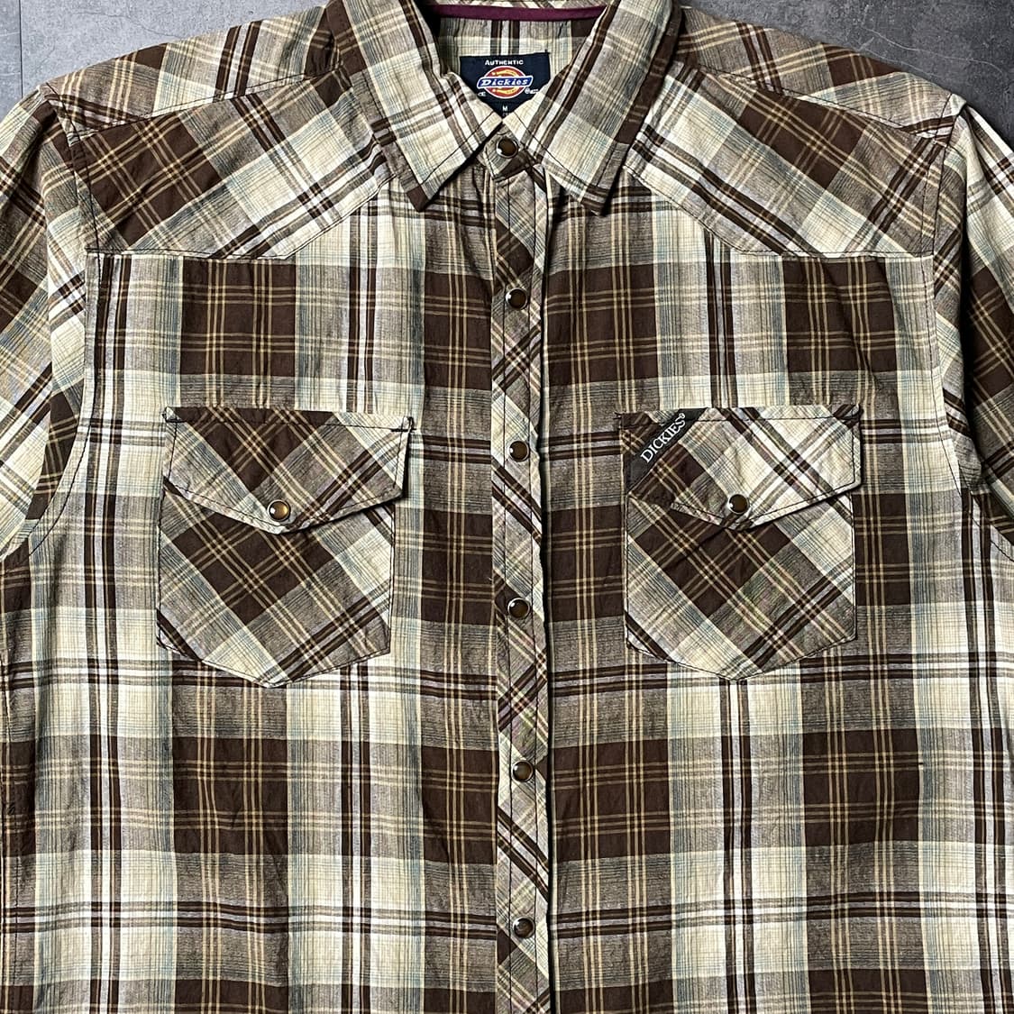 DICKIES 디키즈 빈티지 체크 웨스턴 반팔 셔츠 A00937 상품이미지3