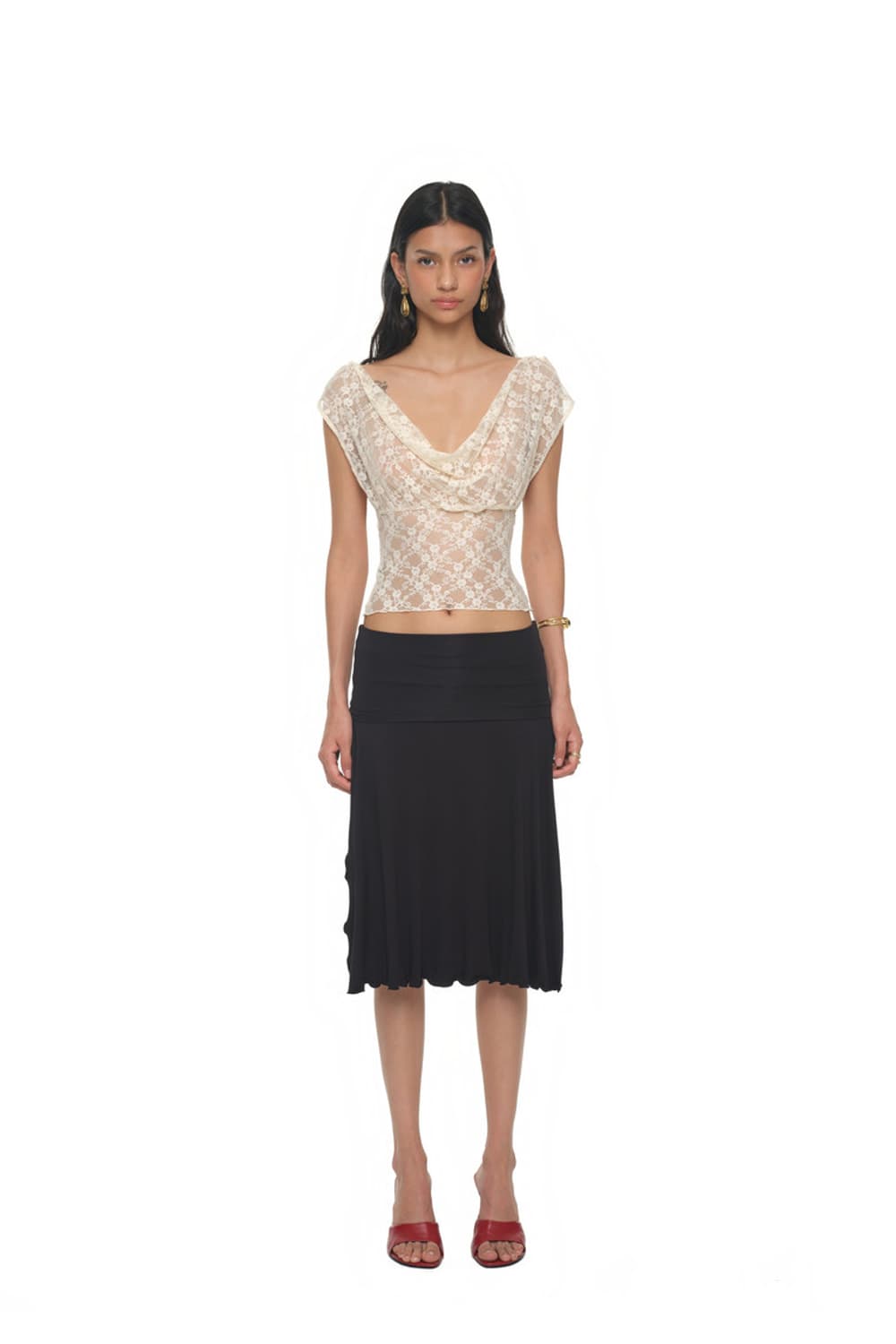 투머치택스 LACE BUTTON TOP (IVORY) 상품이미지4