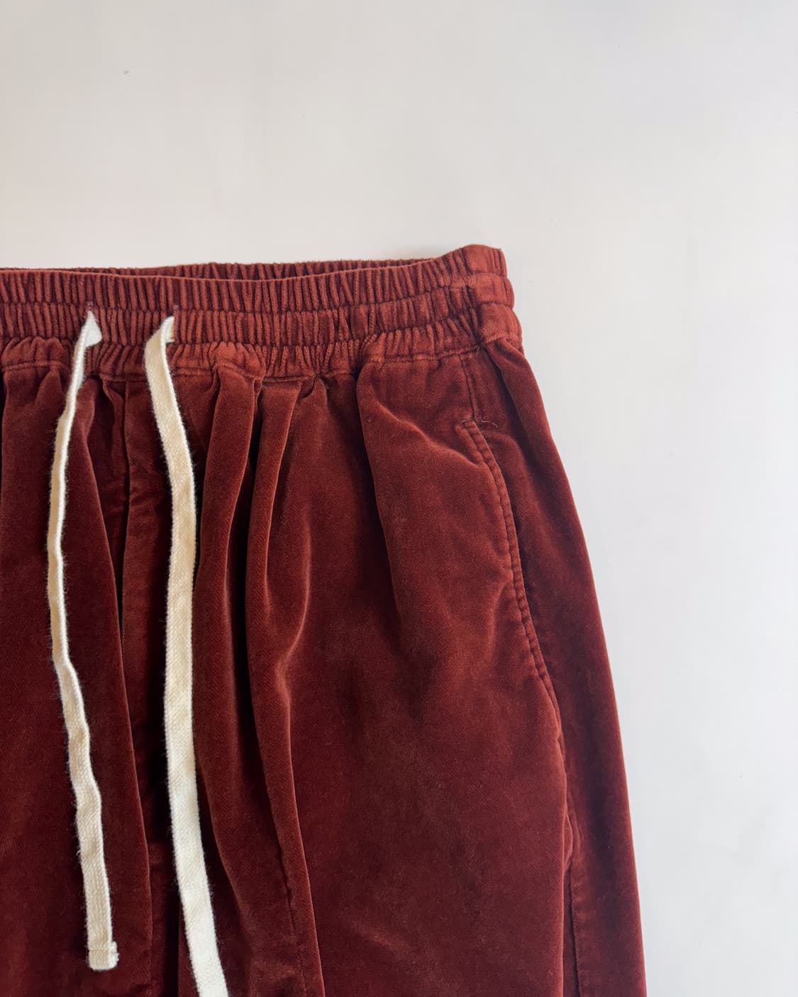 Burgundy brown Corduroy Wide Pants 상품이미지2