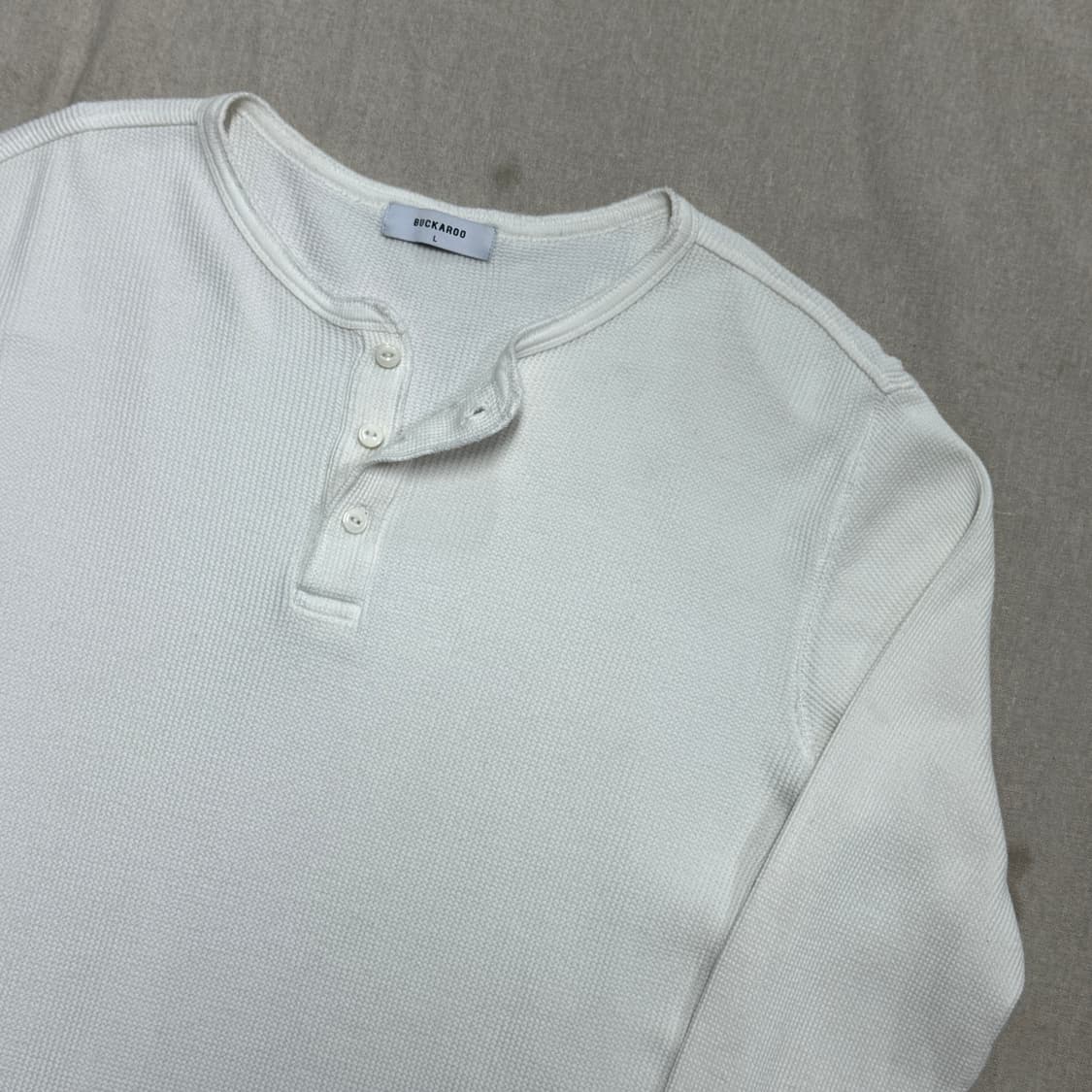 버커루 와플 헨리넥 롱슬리브 L 상품이미지2