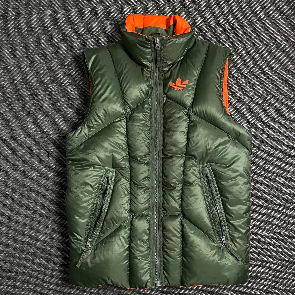 아디다스 립스탑 덕다운 패딩 베스트 카키o 4933 상품이미지1