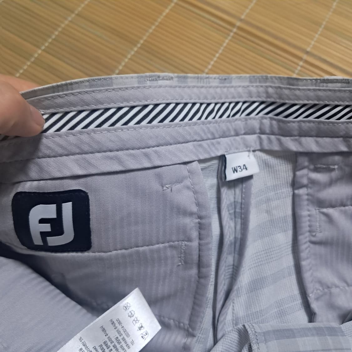 FJ 풋조이 골프 체크 반바지 W34 상품이미지3