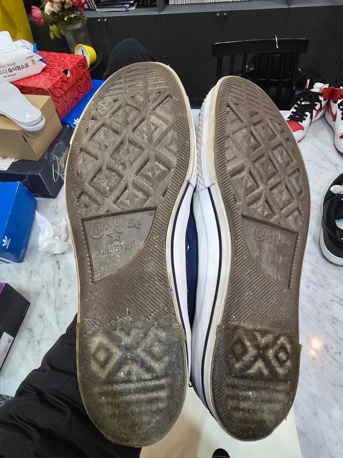 컨버스 x 스투시 콜라보 8핀볼 척70 하이 275  상품이미지9