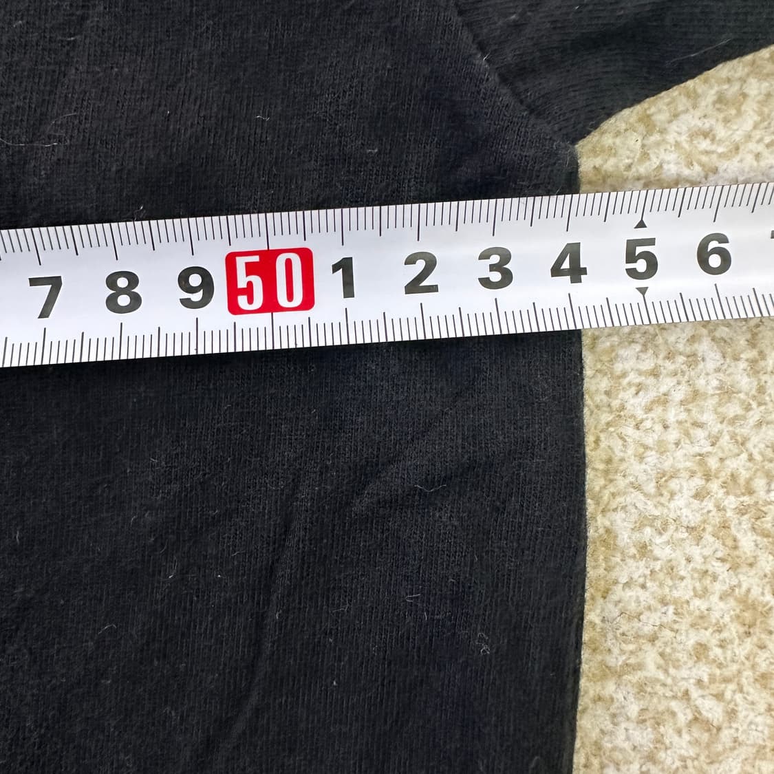 L 프린팅 블랙 반팔 티셔츠 0324D 상품이미지5