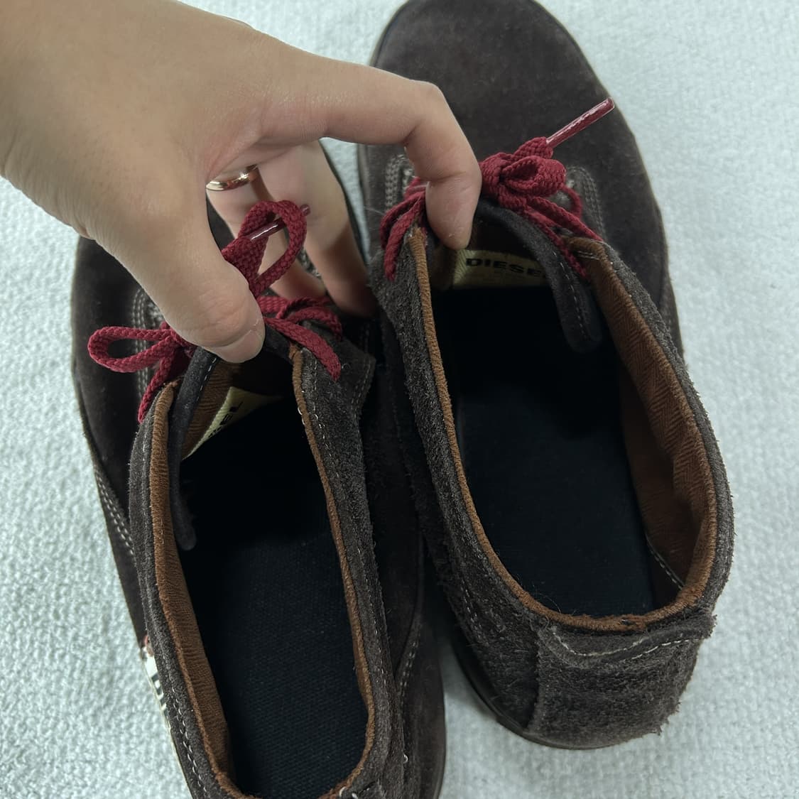 디젤 스웨이드 브라운 스니커즈 Jp280 상품이미지4