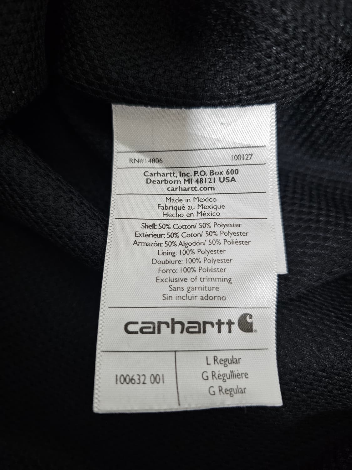 칼하트 써멀 후드집업 L 상품이미지4