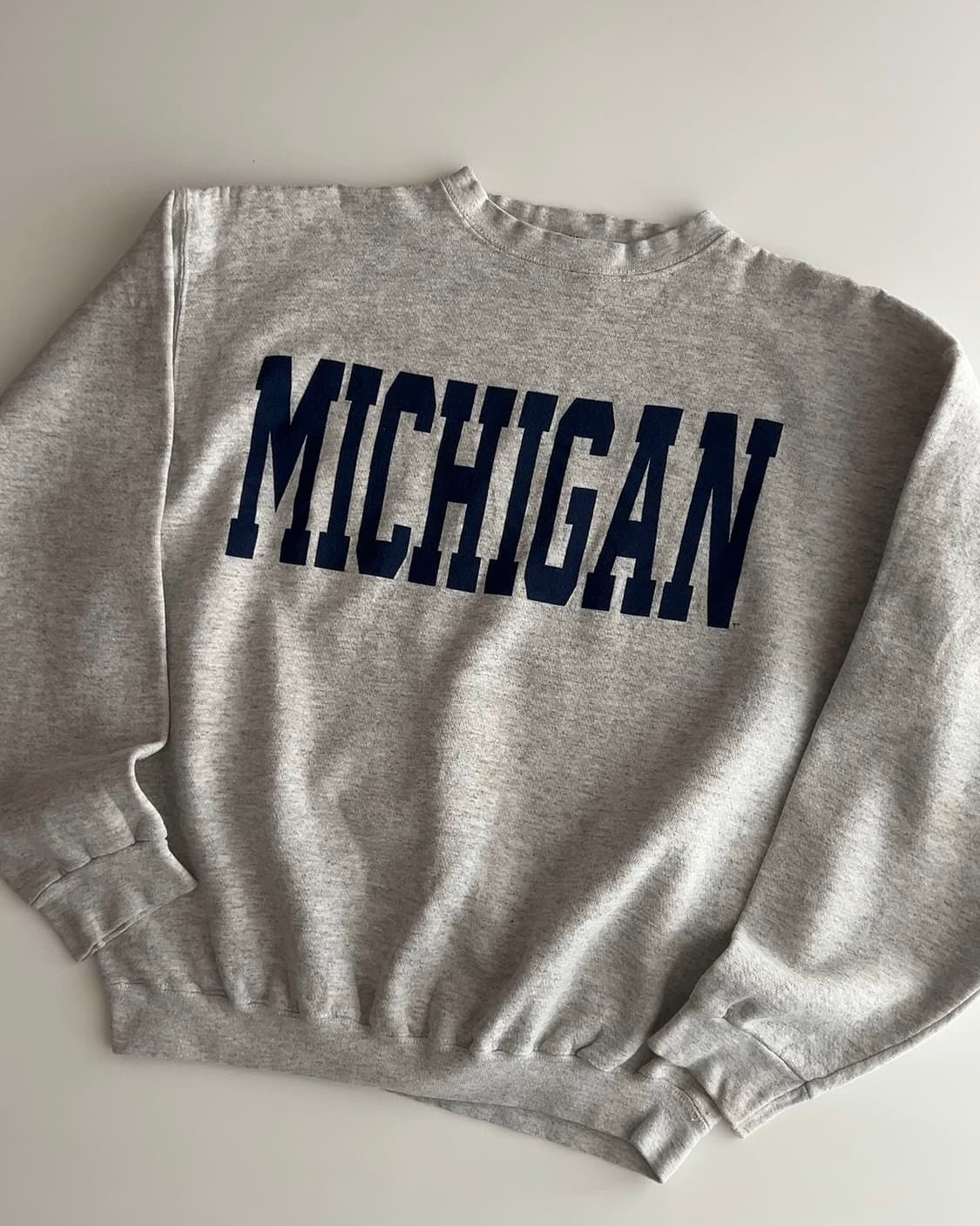 90s USA 빈티지 미시간 레터링 스웻셔츠 L 상품이미지2
