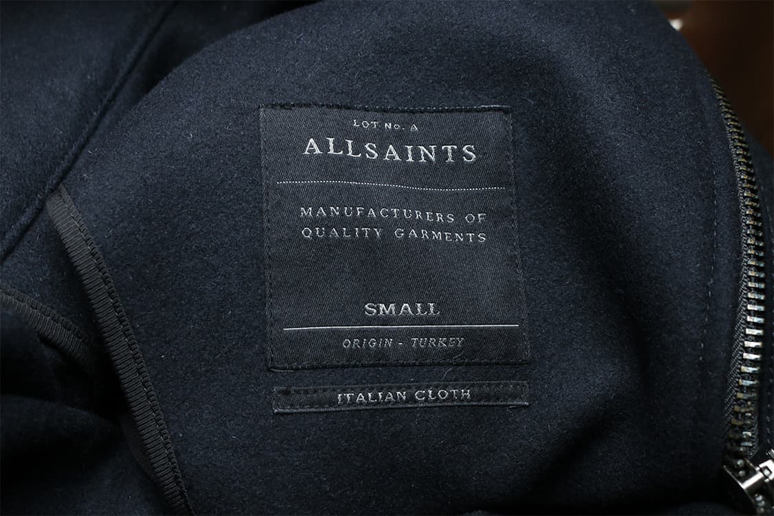 올세인츠 사선 울 집업 자켓  상품이미지7