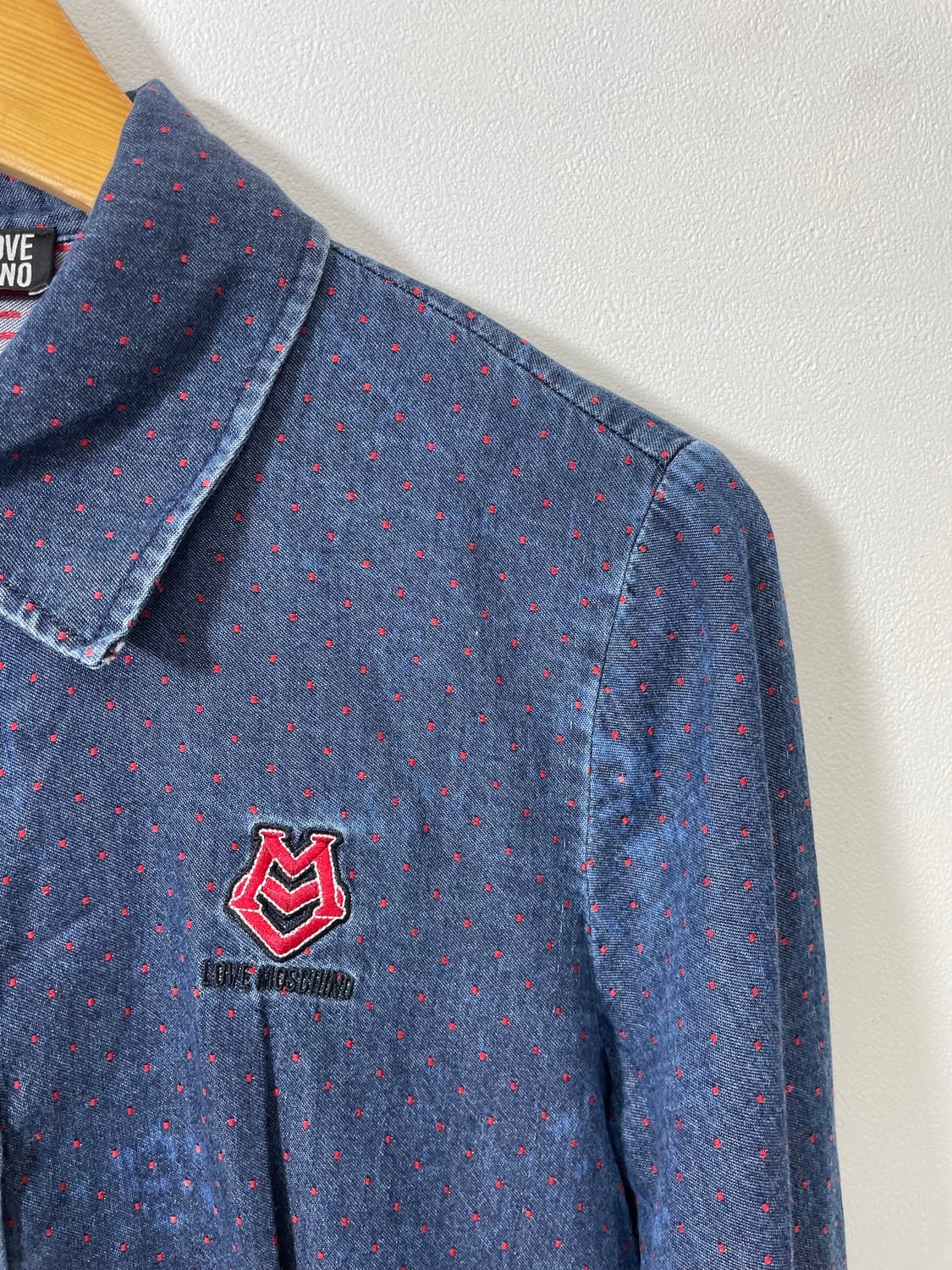 모스키노 빈티지워싱 데님 셔츠 40 - S19 상품이미지3