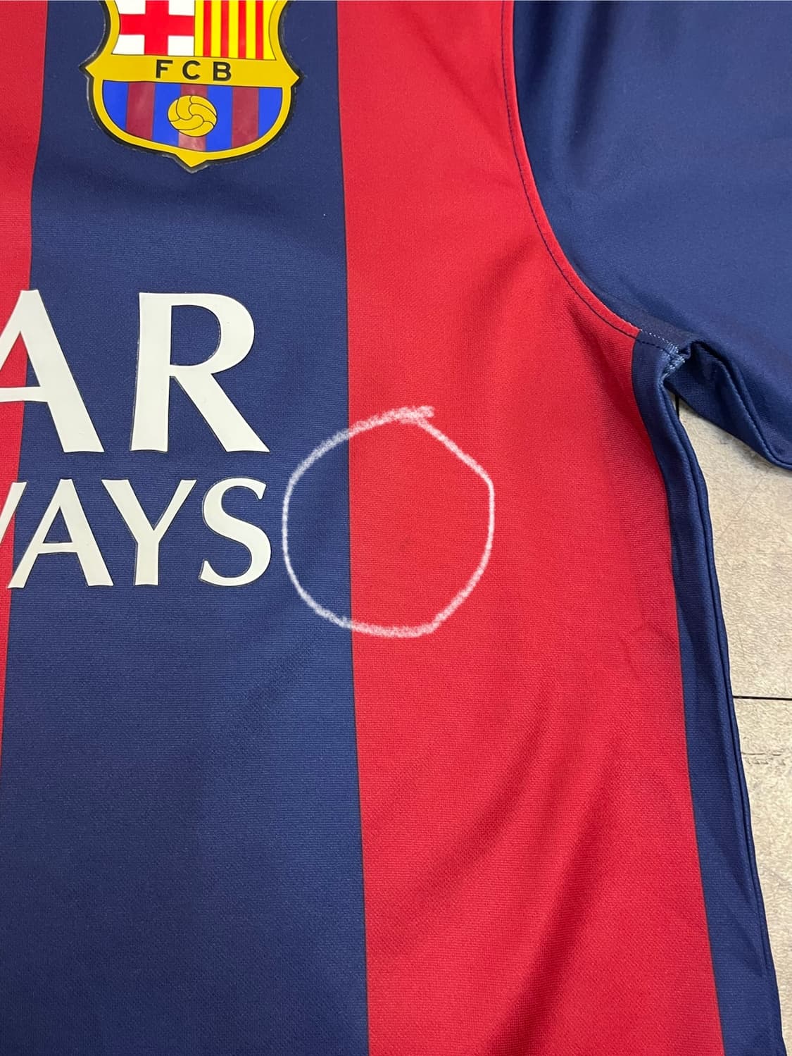 나이키 바르셀로나 FC 14-15 유니폼 S  #csz2593 상품이미지6
