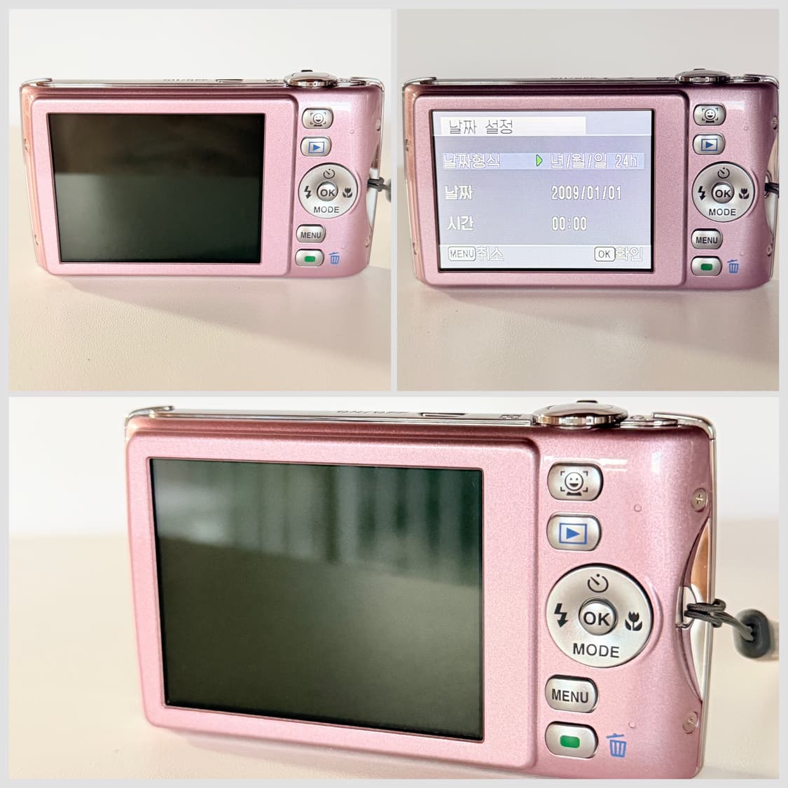 🍓딸기우유맛/미품 풀박스🍓펜탁스 옵티오 P70 핑크 상품이미지6