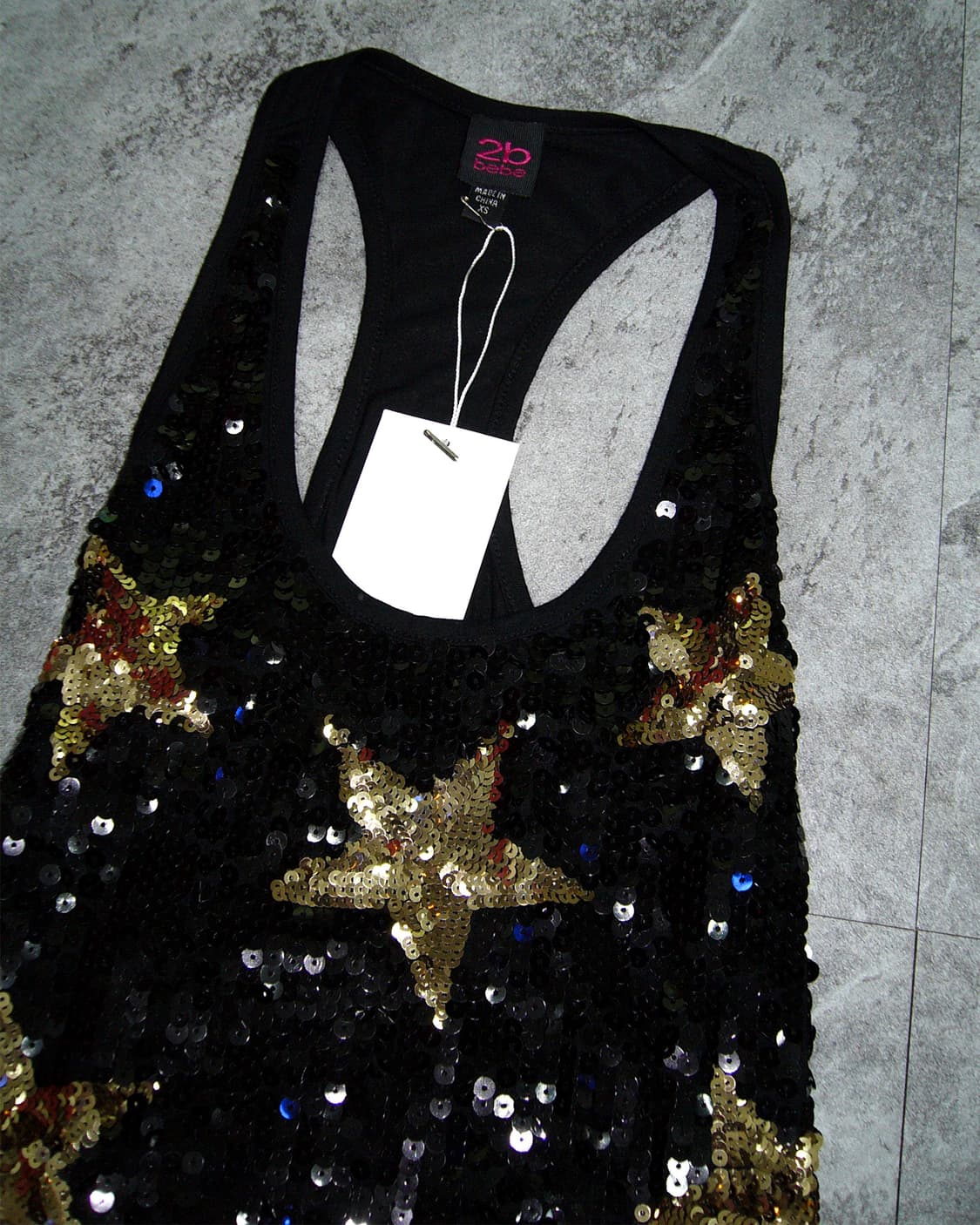 2B BEBE Black Star Tank Top 상품이미지3