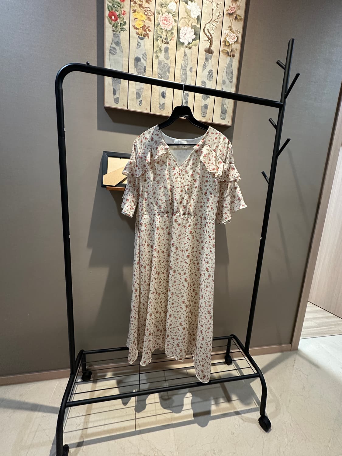 르샵 Le shop 플라워 패턴 원피스 (55-66)   상품이미지1