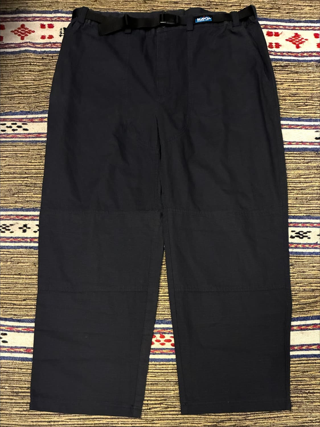 (XXL)KAVU 카부 더블니 코튼 립스탑 밴딩팬츠 레귤러 상품이미지1