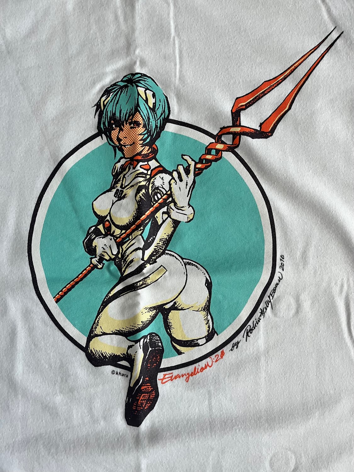 Evangelion 에반게리온 X 에로스티카 레이 7부 티셔츠L 상품이미지3