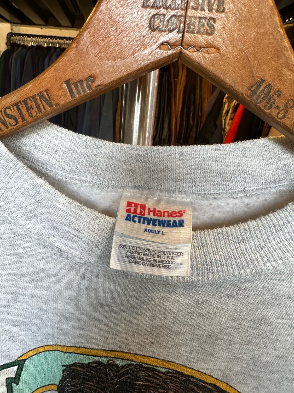 90s 헤인즈 50/50 프린팅 스웻셔츠 made in usa 상품이미지6