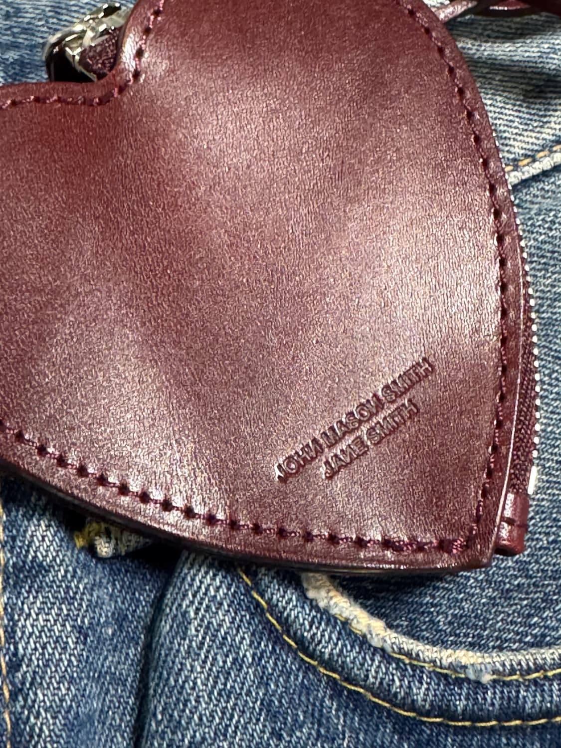 JOHN MASON SMITH JANE SMITH 레더 하트 코인 케이스 상품이미지8