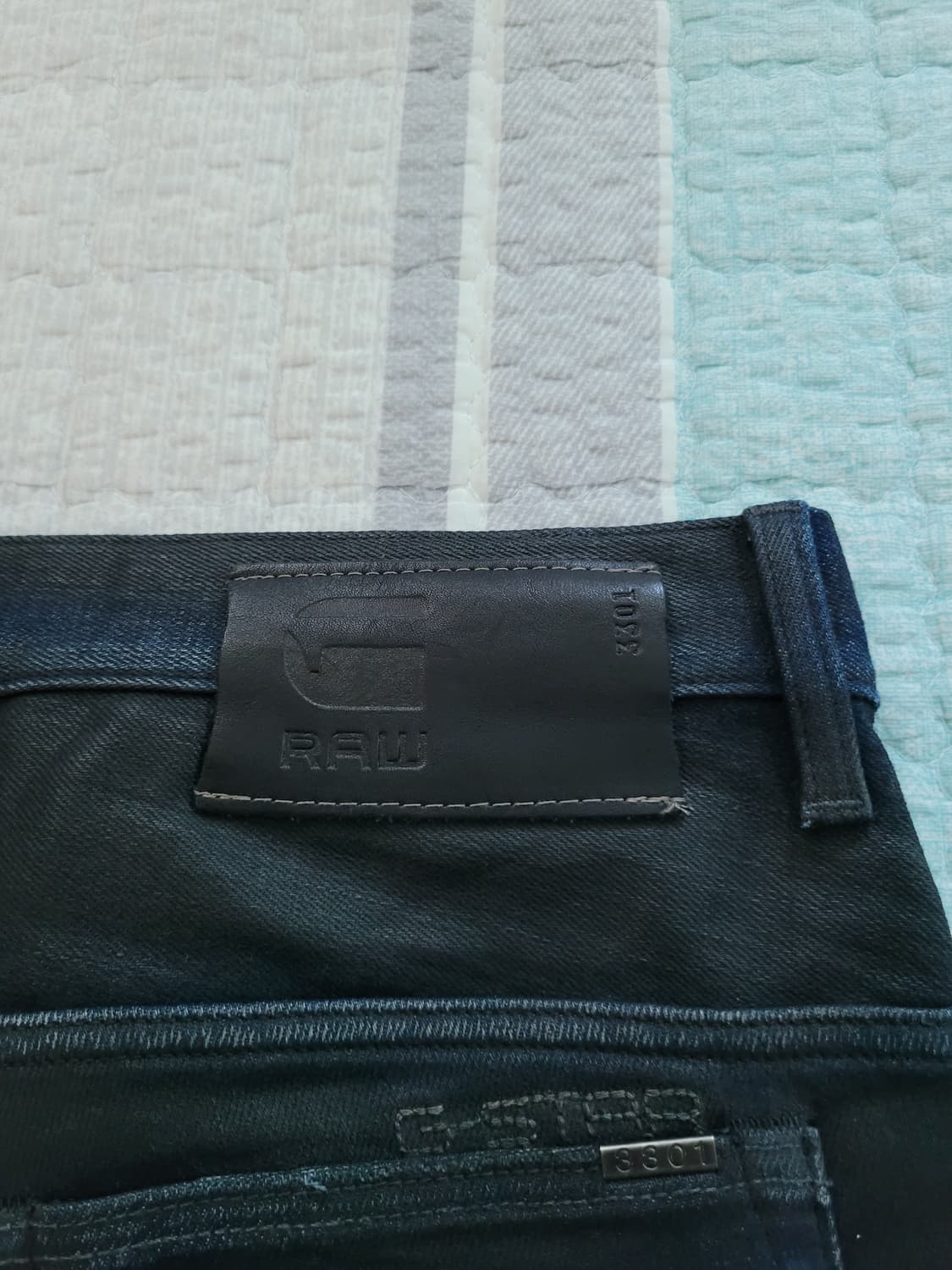 지스타로우 Gstarraw. 3301 슬림 왁스블랙코팅진. 32사이즈 상품이미지8