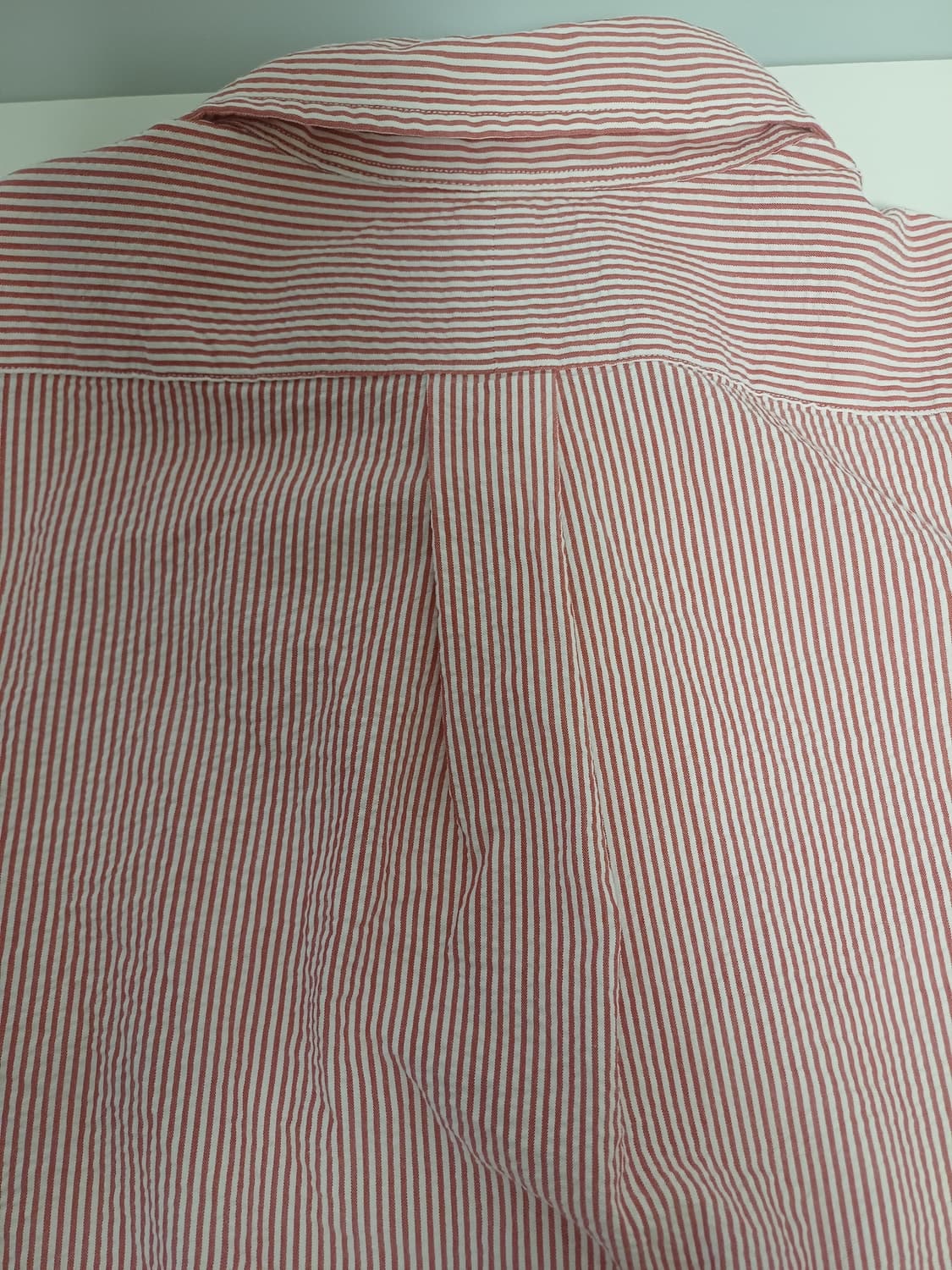 폴로 랄프로렌 레드 스트라이프 반팔 셔츠 [M] 상품이미지9