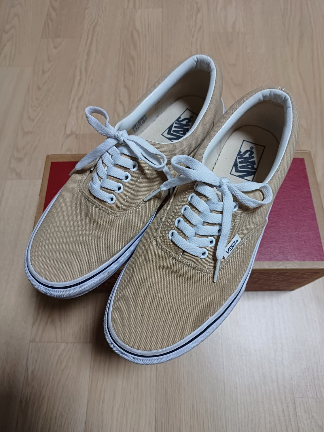 270 반스 에라 베이지 캔버스 스니커즈 Vans 띠어리 어센틱 상품이미지2