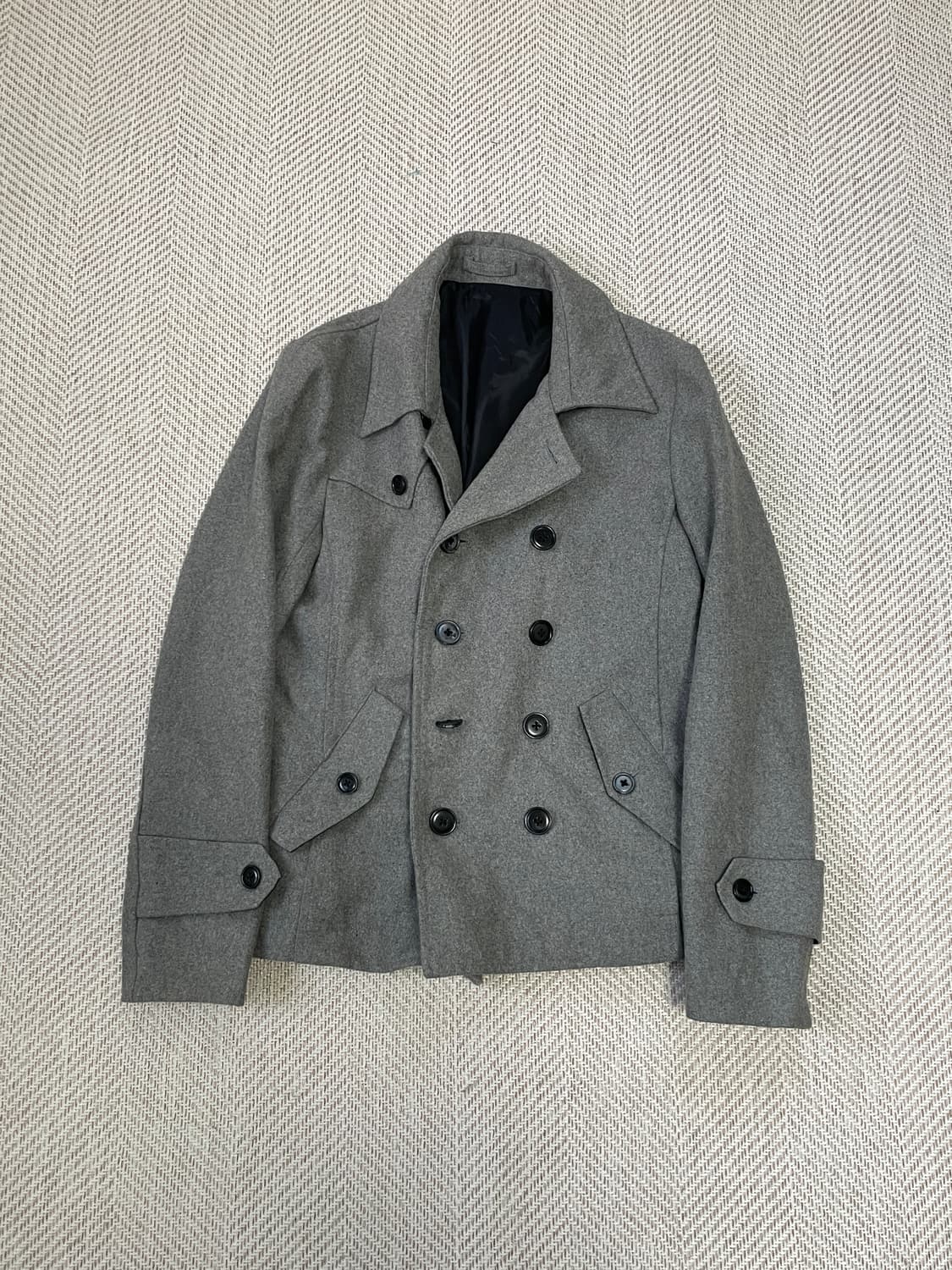 시멘틱디자인 더블 브레스티드 피코트 상품이미지1