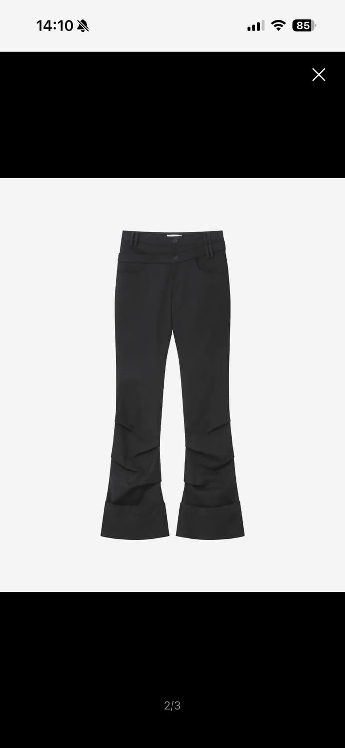 미세키서울 바지 Two line layered folding pants 상품이미지1