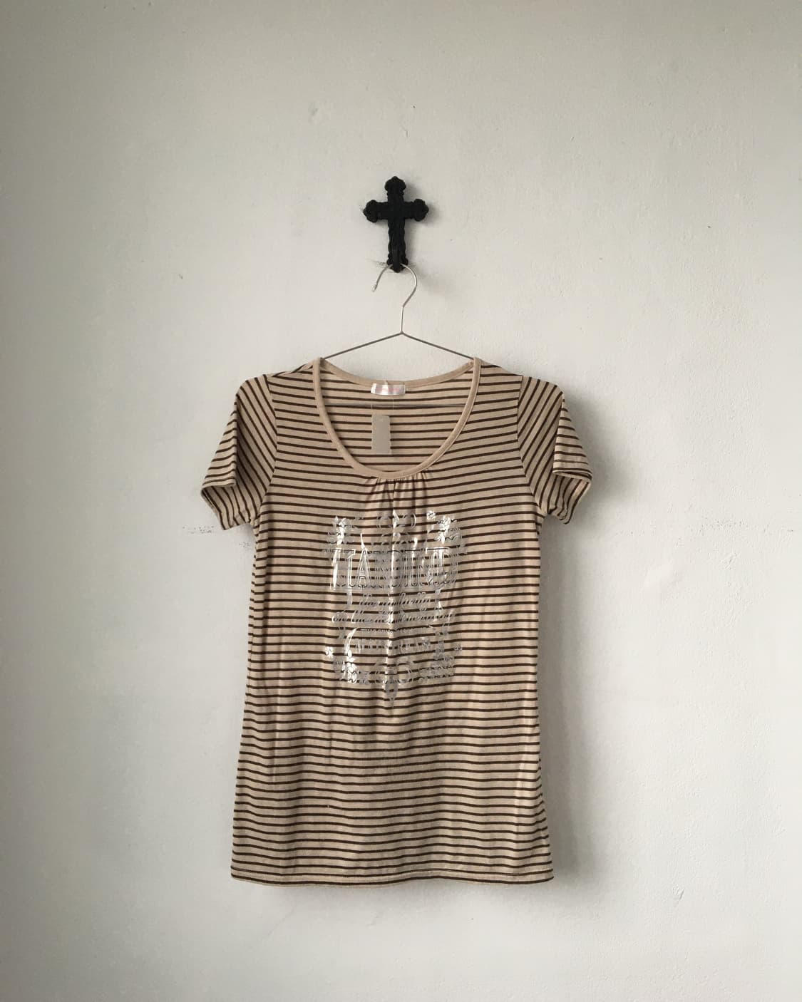 Printing point stripe pattern t shirt 상품이미지1
