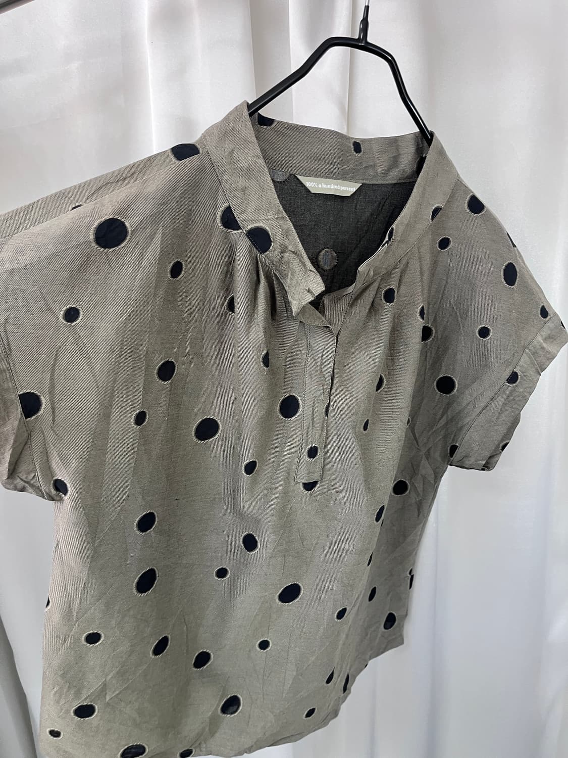 vintage dot pattern blouse  상품이미지2