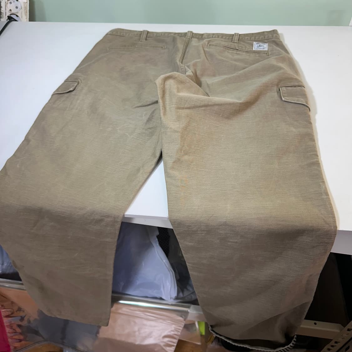 L-XL PROJECT SRES 일자핏 빈티지카키 코튼 퍼티그팬츠 상품이미지9