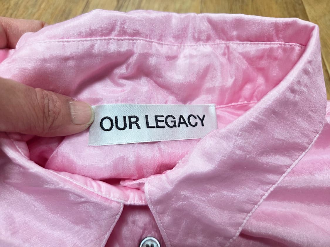 아워레가시(OUR LEGACY) 에이프런 핑크 코튼실크 셔츠 프리사이즈 상품이미지8