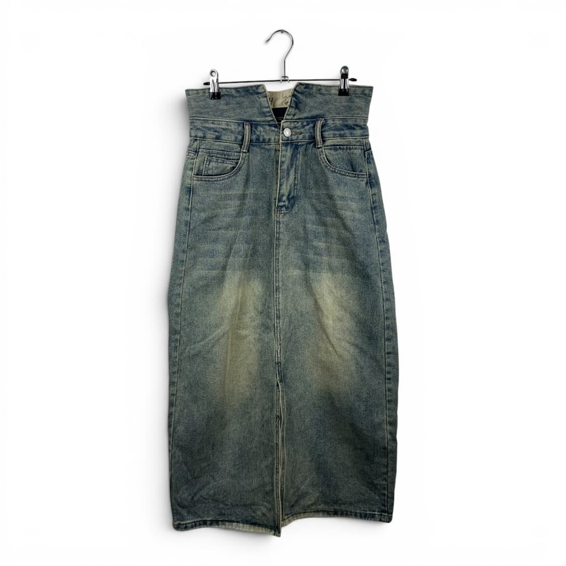 (L) 바닐라비 데님 롱 스커트 상품이미지1