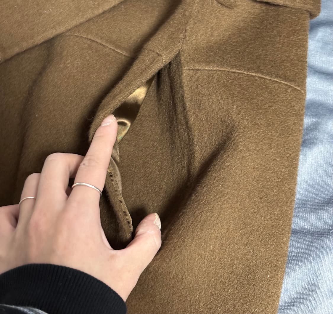 Voice of Voices 울·앙고라 브라운 롱코트 상품이미지5