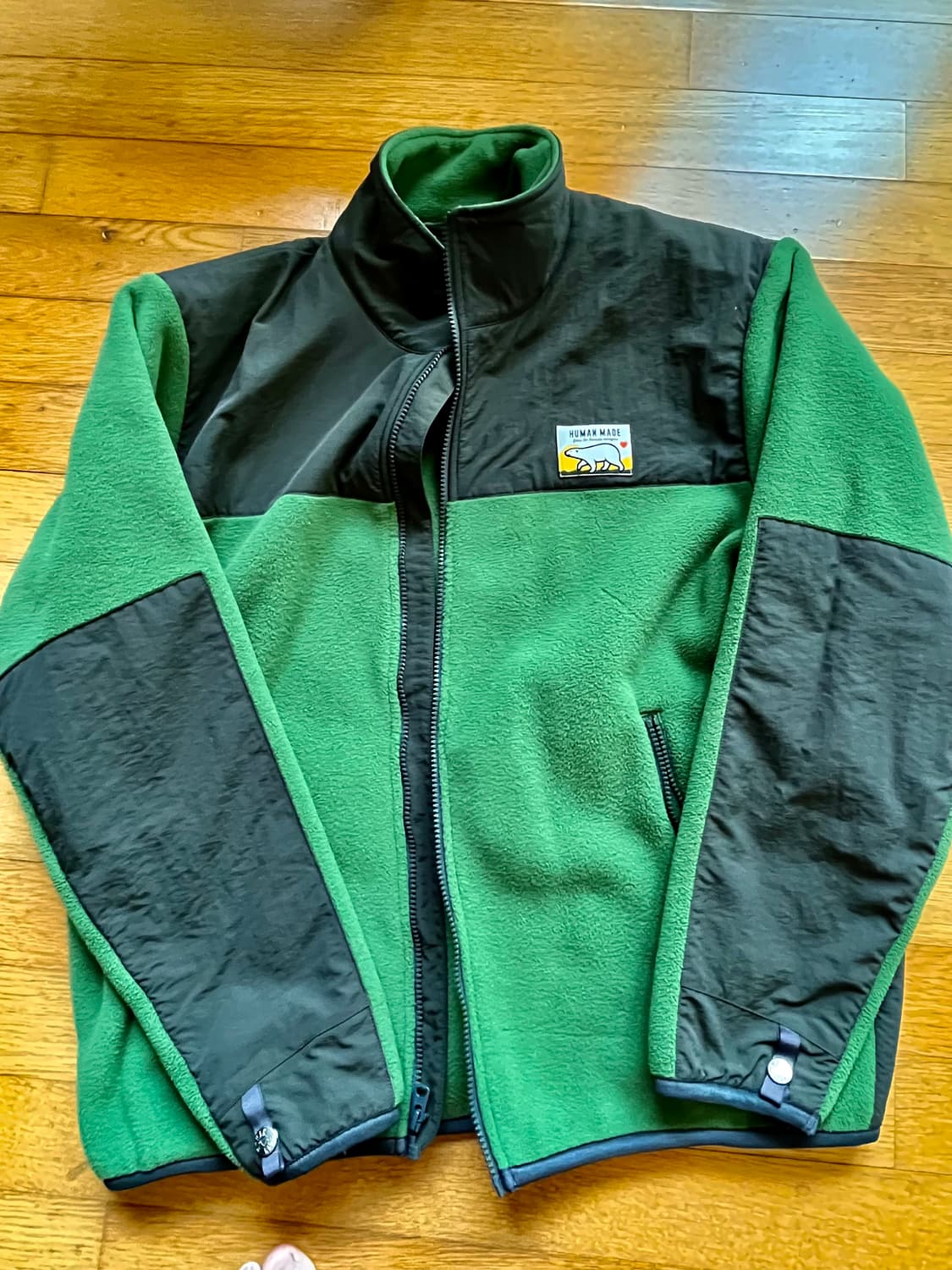 Human Made Fleece Jacket Green 상품이미지3
